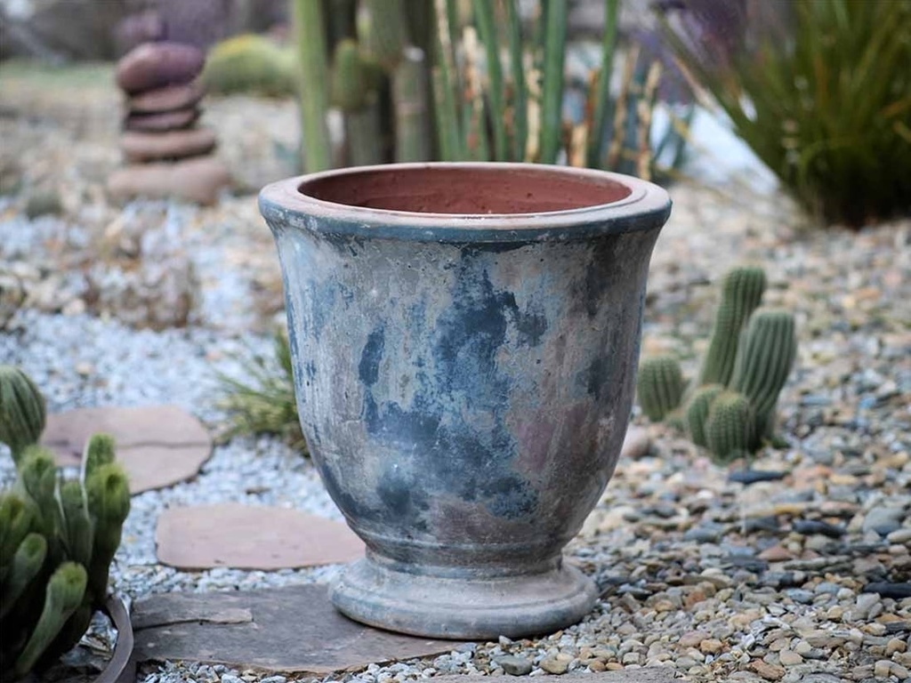 CHIANNI URN PLANTER, AEGEAN SEA, SET OF 3- SIZES ABC, 22"X22"X23", 15"X15"X16", 10"X10"X11"