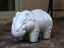 HIPPO, WHITE SPOT 19.5"X10.0"X12.5"
