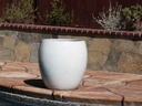 JAM'S PLANTER, WHITE WHITE,  SET OF 3- 20.0" X 22.5", 15.5" X 16.5", 11.0" X 12.0"