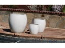 JAM'S PLANTER, WHITE WHITE,  SET OF 3- 20.0" X 22.5", 15.5" X 16.5", 11.0" X 12.0"