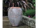 AMPHORA AFRICANA, HEIRLOOM WHITE 24.5"x32.0", TOP OD: 16.0", ID:13.5"