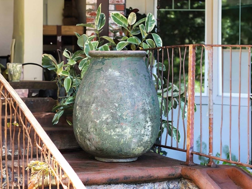 TURKISH JAR, VERDIGRIS, 26.0"X33.0"