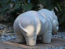 HIPPO, WHITE SPOT 19.5"X10.0"X12.5"