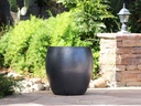 JAM'S PLANTER, MATTE BLACK,  SET OF 3-  20.0" X 22.5", 15.5" X 16.5", 11.0" X 12.0"