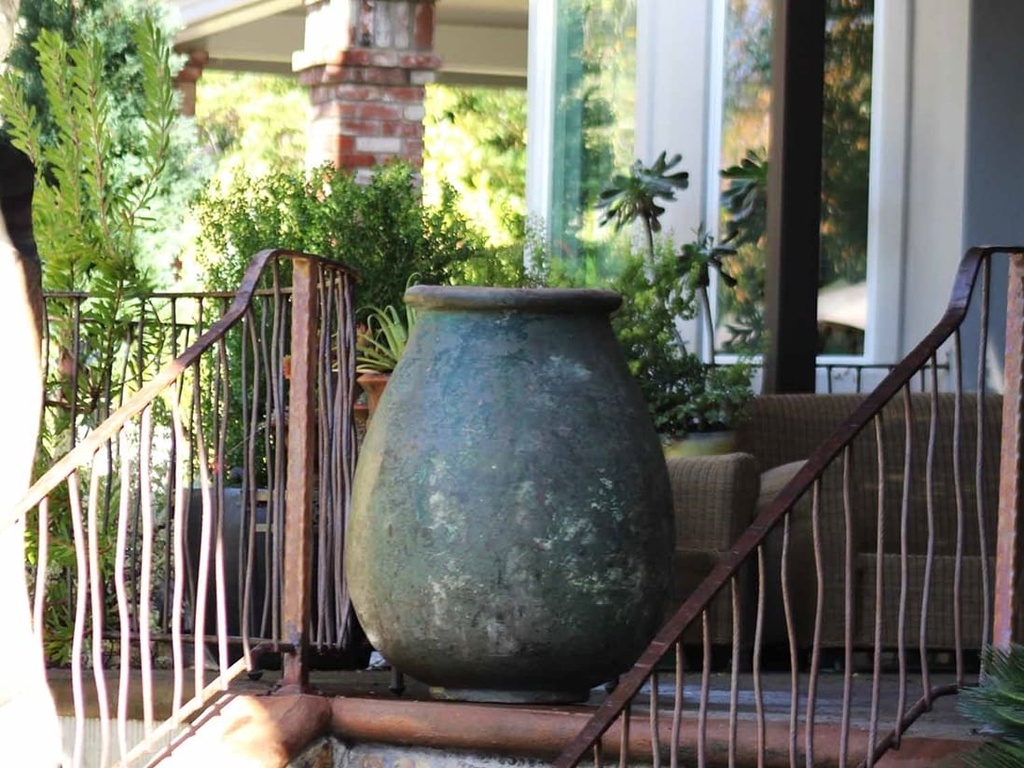 TURKISH JAR, VERDIGRIS, SIZE B, 19"X24"