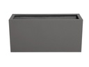 RECTANGULAR BOX PLANTER DARK GREY POLY FIBERS, SET OF 5- 59"x24.5"x27.5", 47"x19.5"x21.5", 39.5"x15.5"x19.5", 31.5"x12"x15.5" ,23.5"x10"x12"
