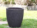 MILANO CONE PLANTER, CORAL BRONZE, SET OF 3 - 18"X19.5", 14.5"X15.5", 12"X13.5"