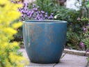 COCO POTS, COTTAGE BLUE, SET OF 3 - 19"X17", 15'X13", 12"X11"