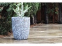 TALL MILANO CONE PLANTERS, CORAL BLACK, SET OF 4-21.5"X27.0", 17"X23", 13"X18", 11"X14
