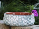 HANDTHROWN HEXAGON BOWLS, AEGEAN BLUE, SET OF 4- 12.5" X 4.5", 10.0" X 3.5", 8.0" X 3.0", 6.5" X 2.5"