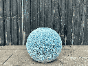 DECORATIVE SPHERE, CORAL AQUA,SIZE B, 12"D