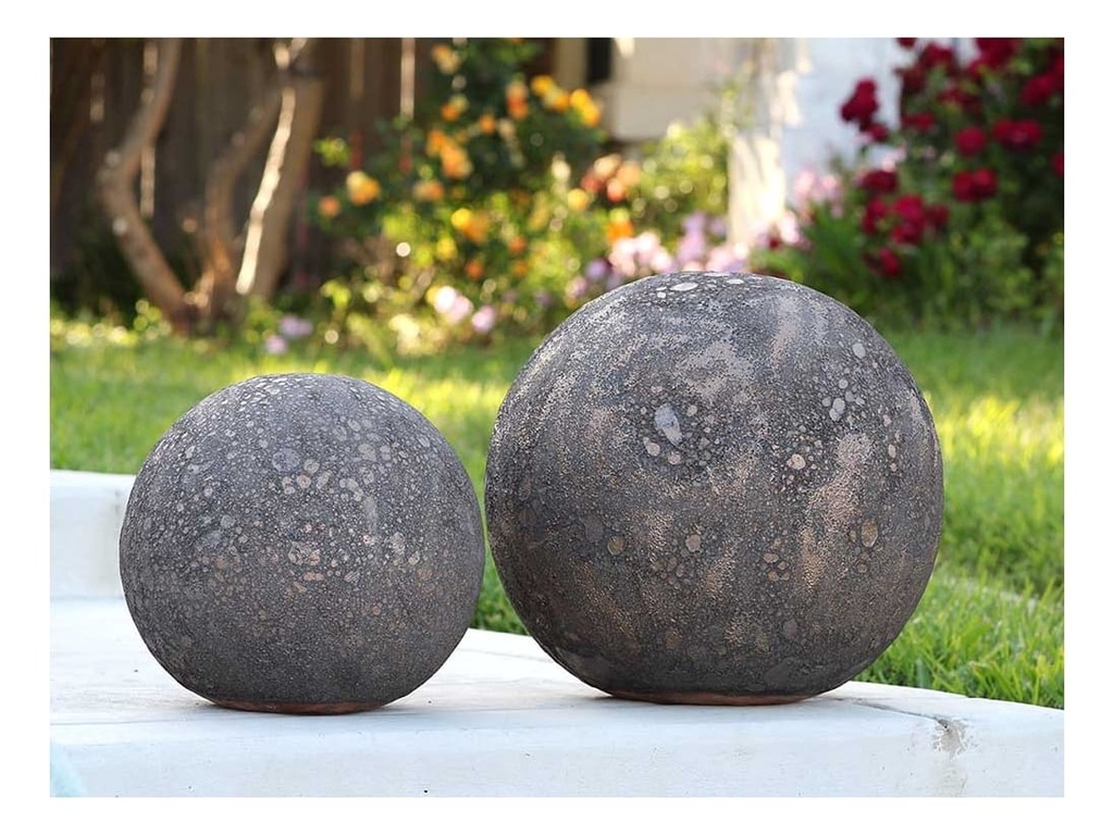 DECORATIVE SPHERE, CORAL BRONZE, SIZE B, 12"D