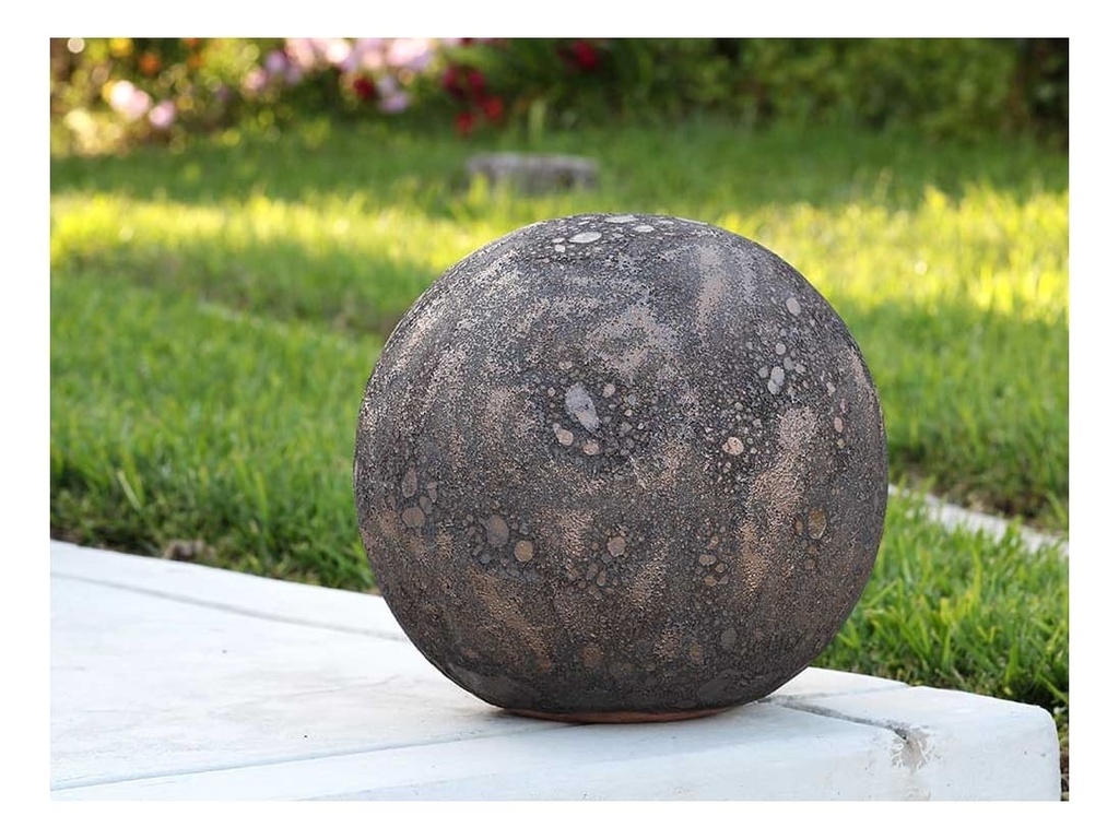 DECORATIVE SPHERE, CORAL BRONZE, SIZE B, 12"D