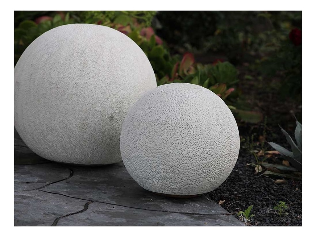 DECORATIVE SPHERE,  CORAL WHITE, SIZE B, 12"D