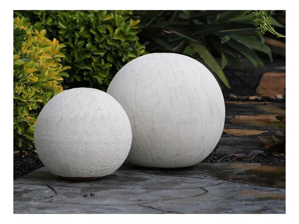 DECORATIVE SPHERE,  CORAL WHITE, SIZE B, 12"D
