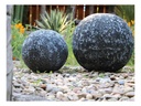 DECORATIVE SPHERE, CORAL BLACK, SIZE A, 16"D