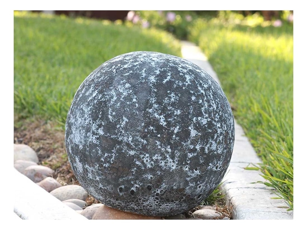 DECORATIVE SPHERE, CORAL BLACK, SIZE A, 16"D