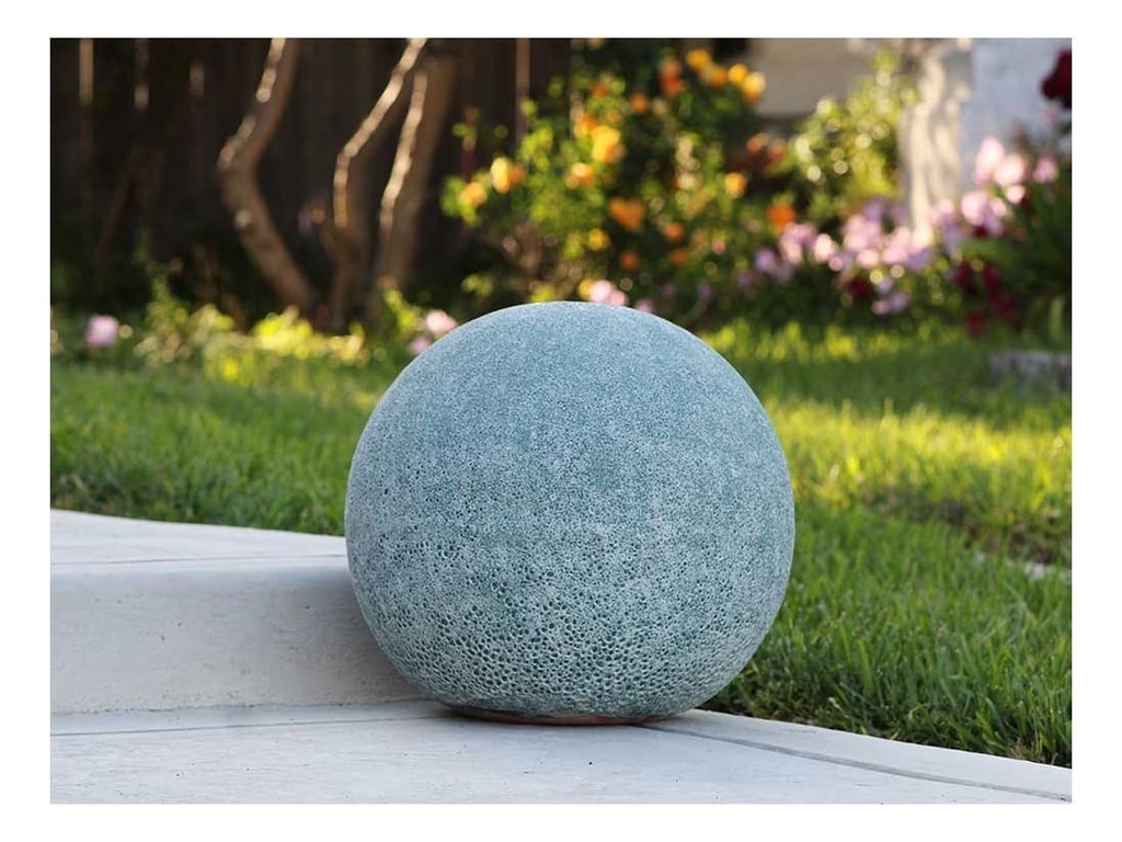 DECORATIVE SPHERE,  CORAL GREEN, SIZE A, 16"D