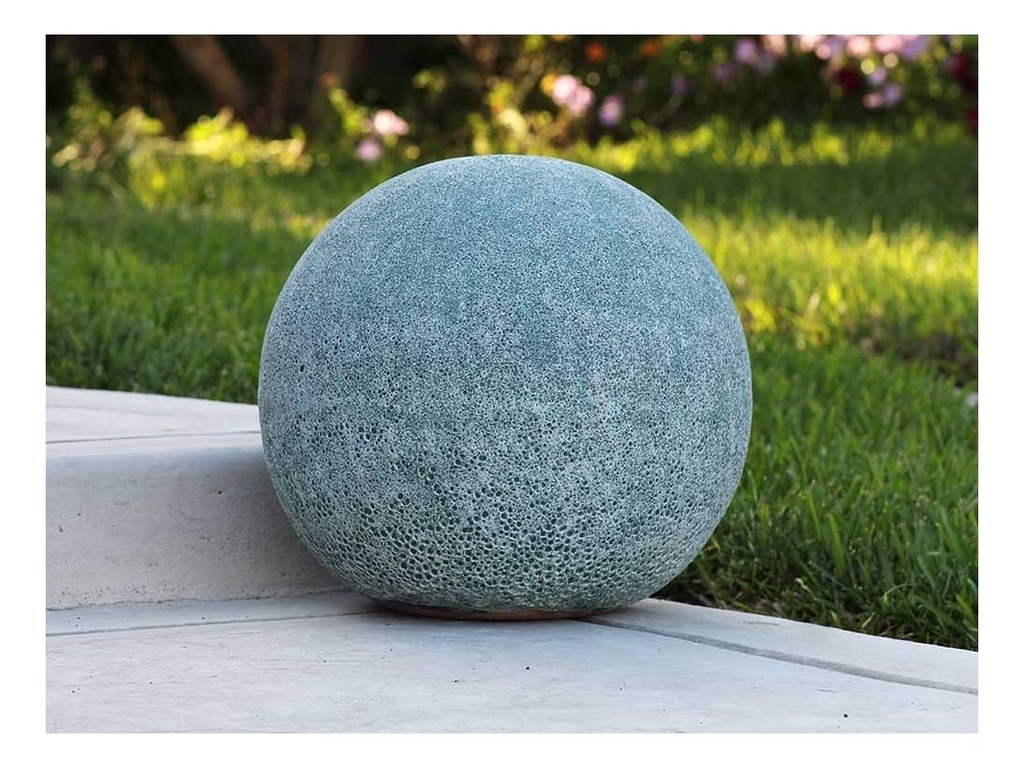 DECORATIVE SPHERE, CORAL GREEN, SIZE B, 12"D