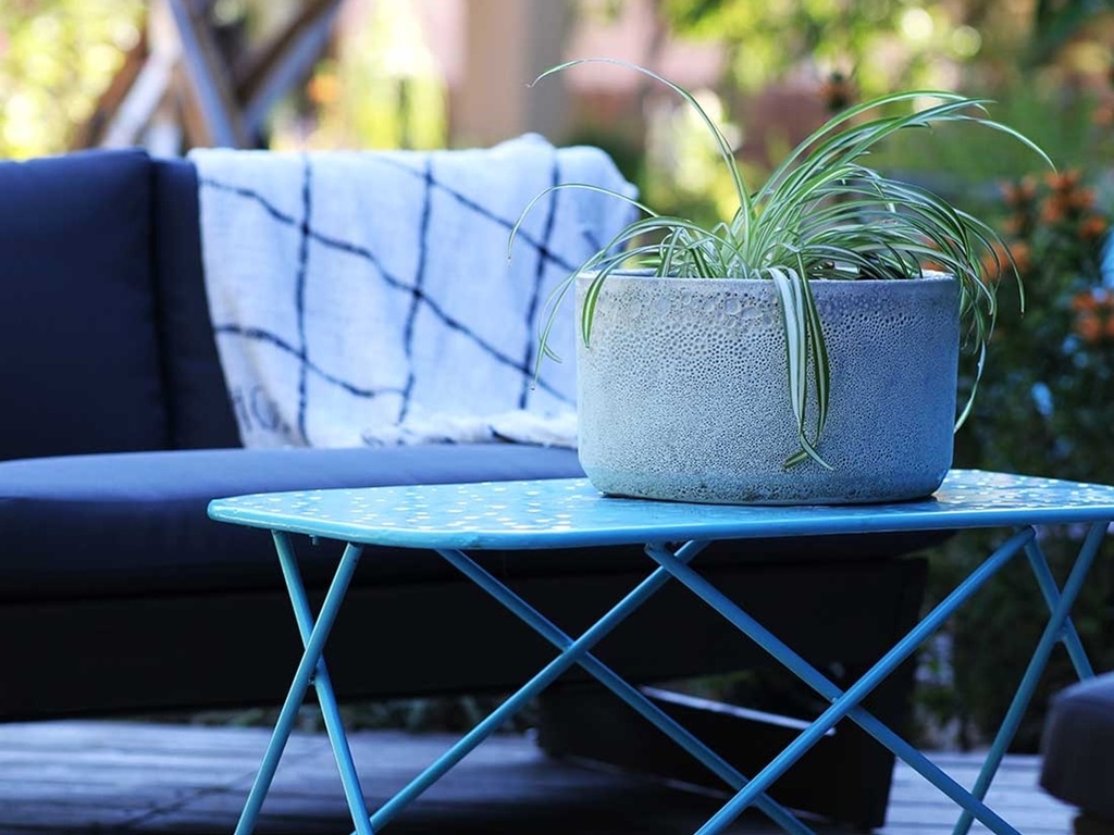 REDONDO LOW  PLANTER, CORAL WHITE, SET OF 3-15.5"X10.0", 13.0" X 9.0", 10.0"X8.0"