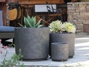 REDONDO PLANTER MID, CORAL BRONZE, SET OF 4-19.5"X18.0", 17.0"X15.5", 15.0"X14.0", 13"X12.5"