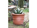 MK ROLL RIM PLANTER, WASH CLAY,  SET OF 3- 28"x22.5", 23"x19", 19.5"x15"
