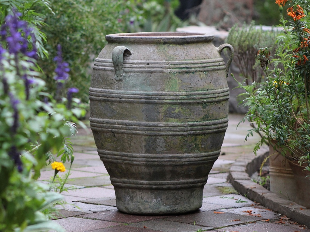 URN DE FRANCE, VERDIGRIS - 21.5"X28.5" (TOP 17")