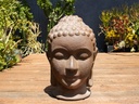 LARGE BUDDHA HEAD, ORGANIC CLAY, SIZE A, 17.5" X 30.5"