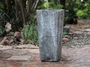 TALL SQUARE PLANTER, CORAL BLACK, 16"X35.5"