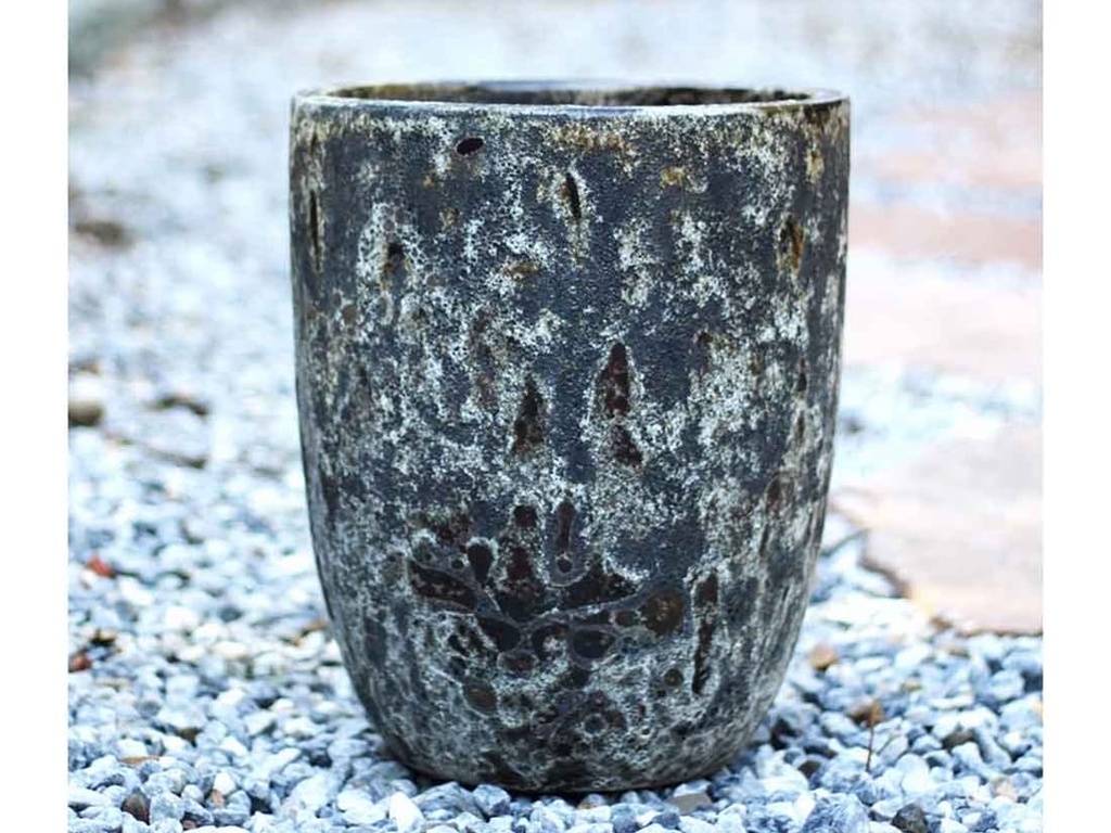 TALL MILANO CONE PLANTERS, CORAL GREY, SET OF 4- 22"X27", 17"X23", 13"X18", 11"X14