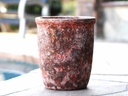 TALL GARDEN POT, CORAL RED REEF, SET OF 4-23.5" X27", 19.5"X21.5", 15.5"X17.0", 11.5"X13.5"