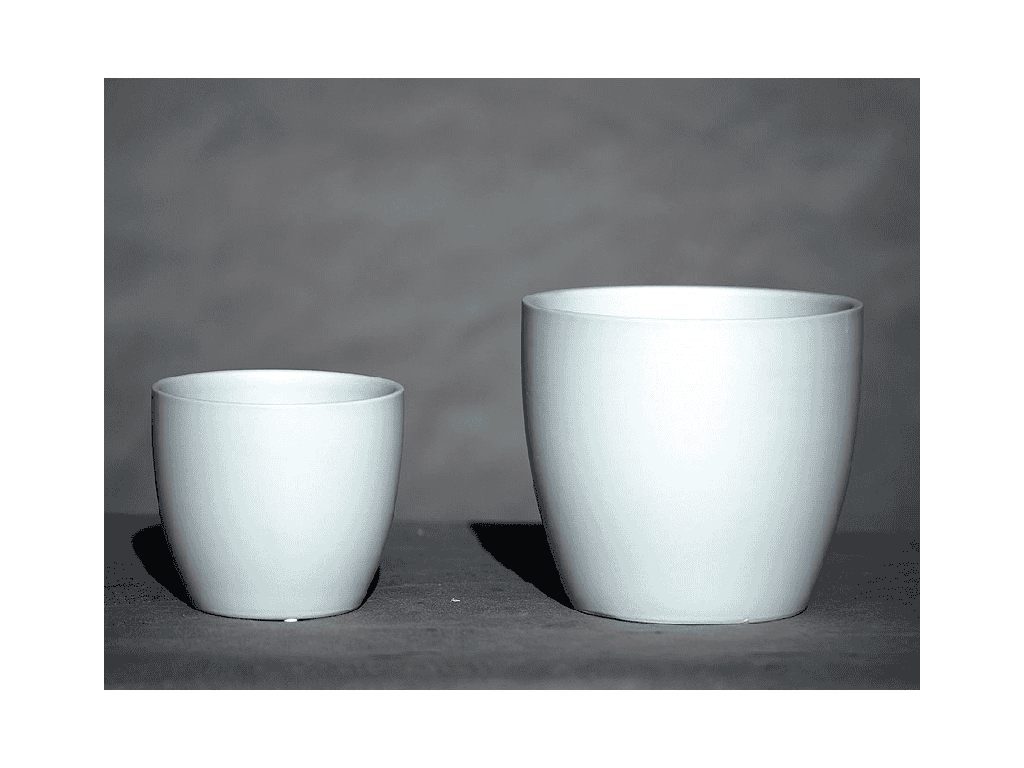 PEACE LILY CACHE POT, MATTE LIGHT BLUE, 10.0"X8.5", SOLD IN CASE OF 2