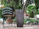 TALL SQUARE PLANTER, CORAL BRONZE, 16"X35.5"