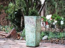 TALL SQUARE PLANTER, CORAL GEM GREEN, 16"X35.5"