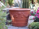 GARDLAND VASE PLANTER, RED CLAY, SET OF 3- "28x21", 24"x18",20"X15"