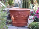 GARDLAND VASE PLANTER, RED CLAY, SET OF 3- "28x21", 24"x18",20"X15"