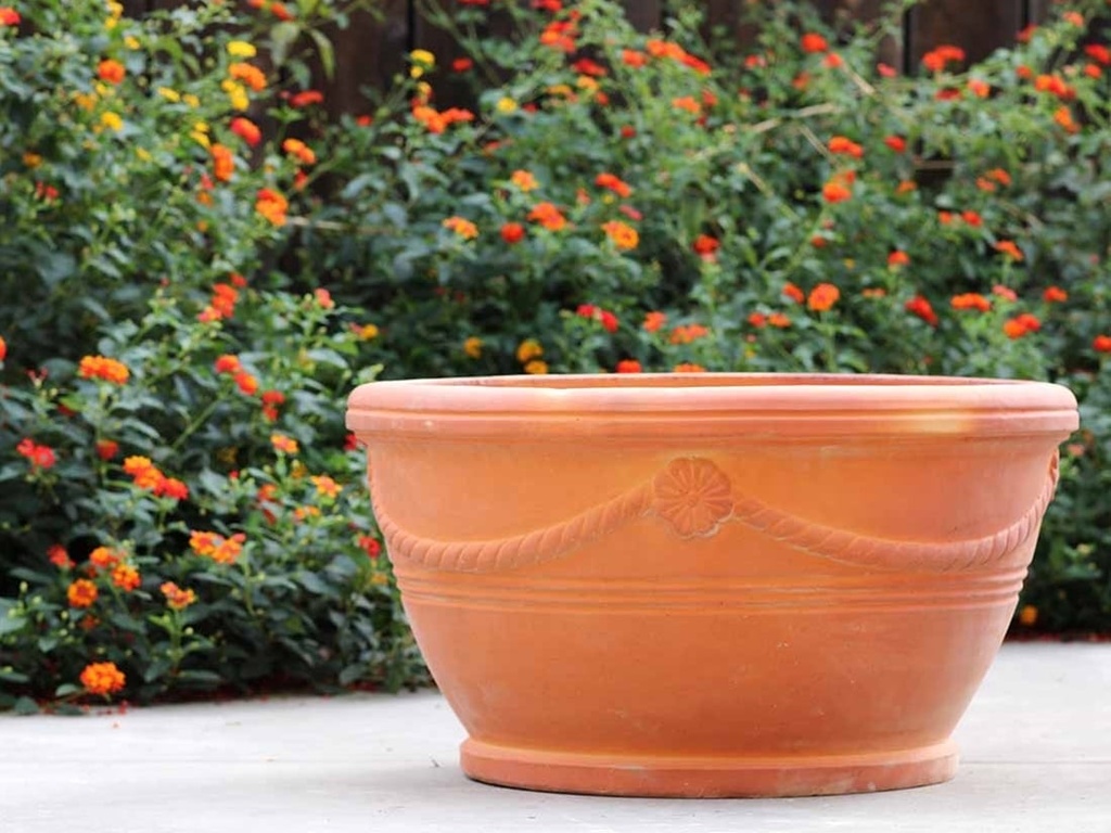 PROVENCE LOW PLANTER, RED CLAY, SET OF 3- 27"X14.5",20"X11",13.5"X7.5"