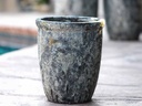 TALL GARDEN POT, CORAL GREY, SET OF 4-23.5" X27", 19.5"X21.5", 15.5"X17.0", 11.5"X13.5"