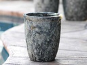TALL GARDEN POT, CORAL GREY, SET OF 4-23.5" X27", 19.5"X21.5", 15.5"X17.0", 11.5"X13.5"
