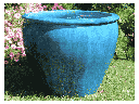 FISH BOWL POTS, FALLING AQUA, SET OF 3 - 30.0''X25.0'', 23.0''X21.0'', 17.5''X17.0''