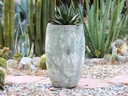 OLIVE NO RIM JAR, SHORT,  VERDIGRIS, SIZE C, D18.5" H24.0"