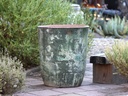 MILANO TALL BARREL PLANTER, VERDIGRIS, SET OF 4 -23.0"X26.5", 18.5" X 23.0", 14.5" X 19.0", 11.0" X 17.0"