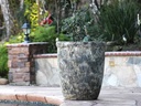 TALL GARDEN POT, CORAL GREY, SET OF 3- 19.5"X21.5", 15.5"X17.0", 11.5"X13.5"