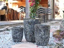 TALL MILANO CONE PLANTERS, CORAL GREY, SET OF 3- 17"X23", 13"X18", 11"X14
