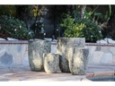 TALL MILANO CONE PLANTERS, CORAL GREY, SET OF 3- 17"X23", 13"X18", 11"X14
