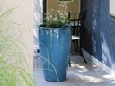 XLG TALL CONE PLANTER, GREEN MIRAGE, SET OF 3- 22"X38", 17.5"X27", 13"X22.5"