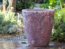 EXTRA LARGE BUCKET PLANTER, CORAL RED REEF, SET OF 3- 22.0"X23.0", 17.5"X19.5", 13.5"X15.5"