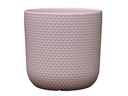DOTTED CYLINDER PLANTER (NO SAUCER), PASTEL BABY PINK, 11"X11.5", SOLD IN CASE OF 2