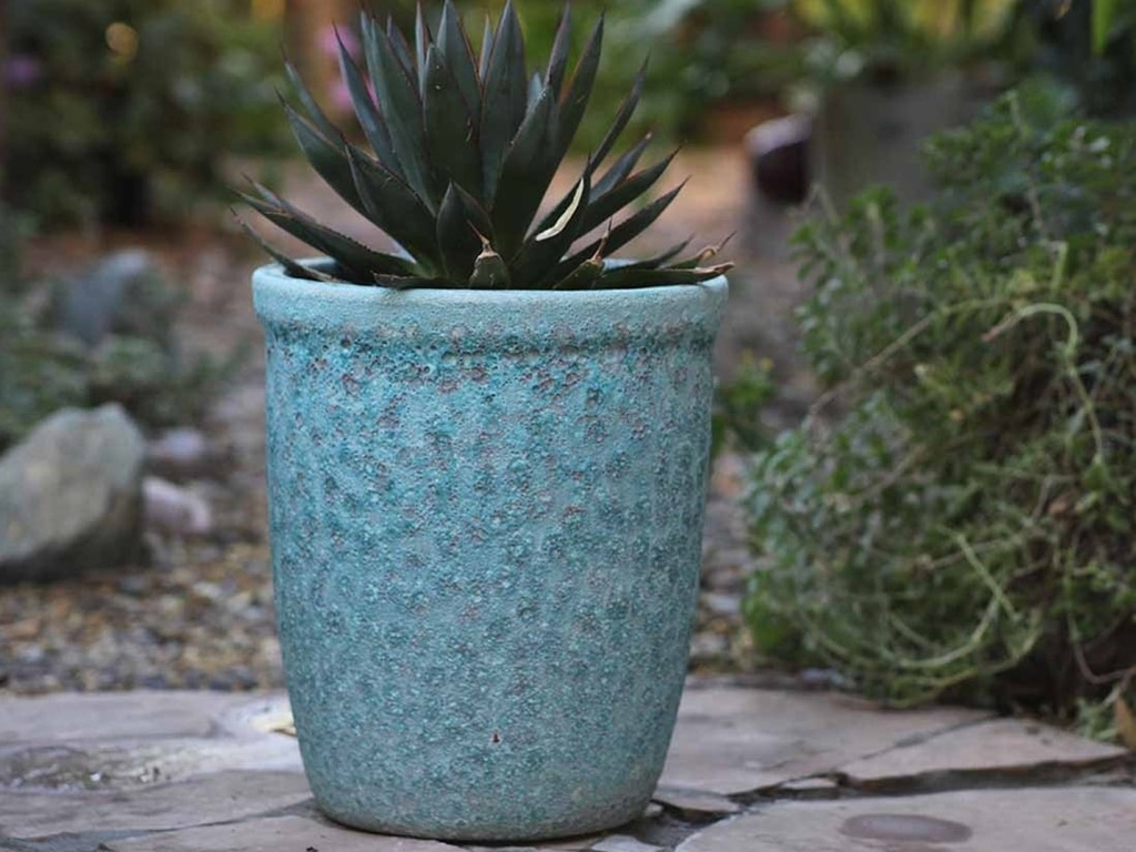 TALL GARDEN POT, CORAL GROVE, SET OF 4-23.5" X27", 19.5"X21.5", 15.5"X17.0", 11.5"X13.5"