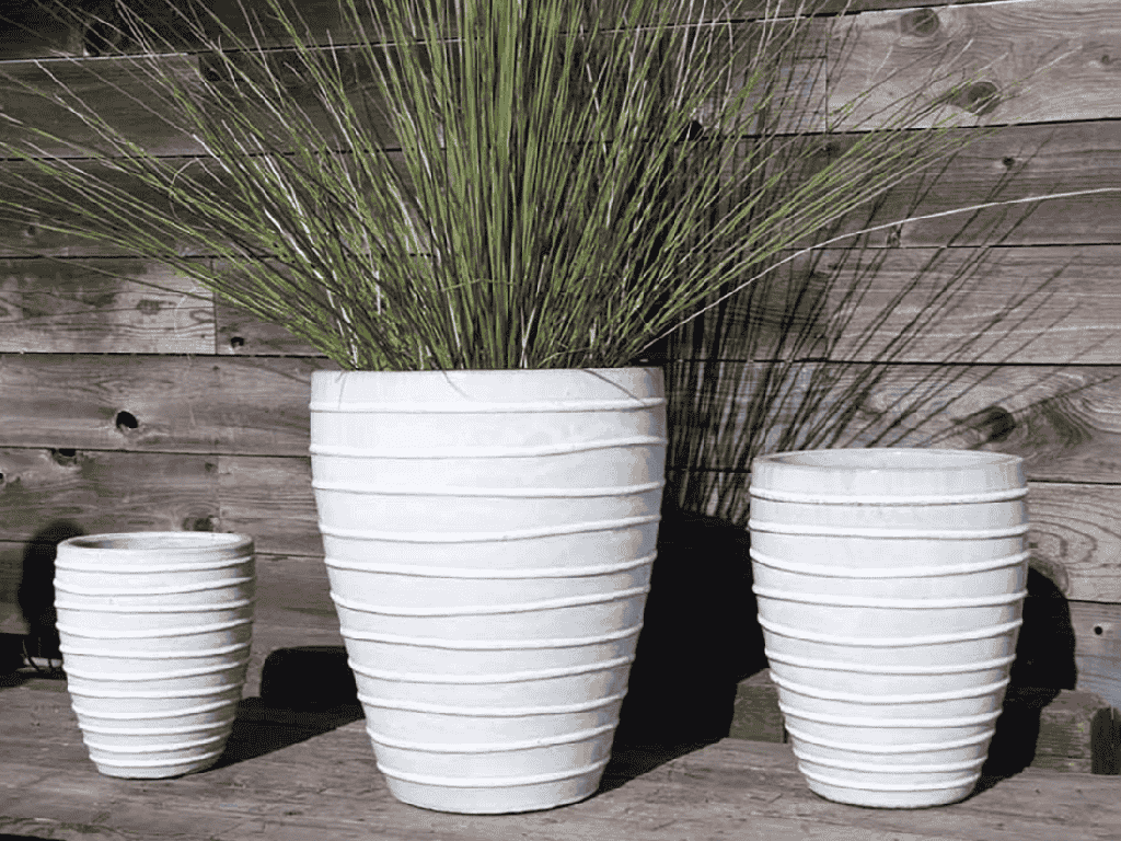 JARDIN DE NICE PLANTER, WHITE WHITE, SET OF 3 - 19.0" X 23.5", 15.0" X 19.5", 11.0" X 15.5"